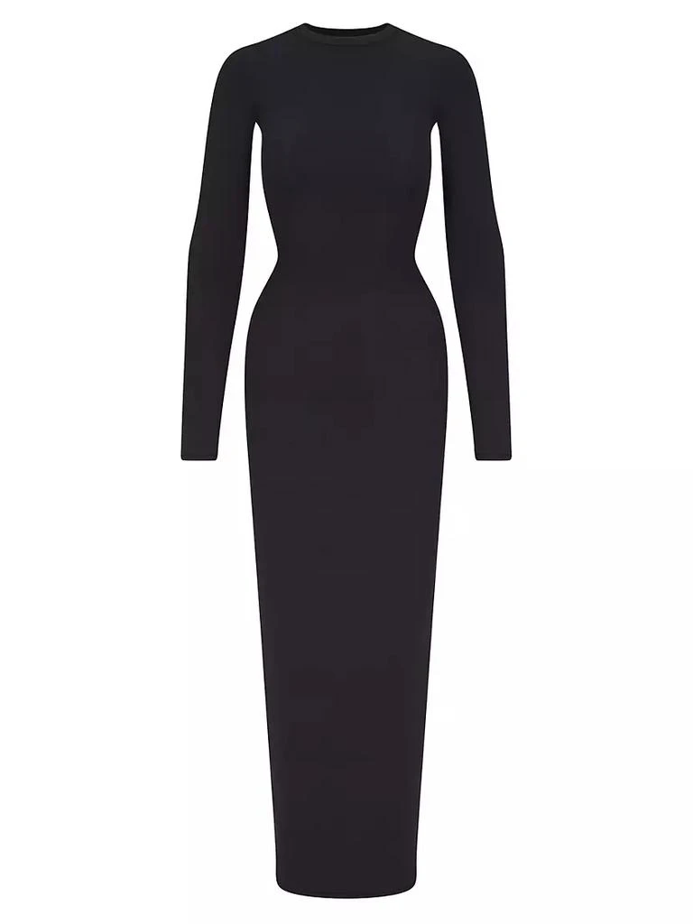 商品SKIMS|Fits Everybody Crewneck Long-Sleeve Dress,价格¥650,第1张图片
