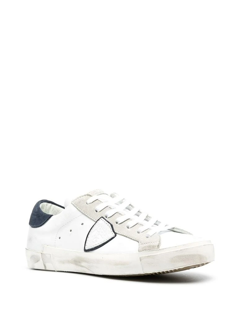 商品PHILIPPE MODEL|Philippe Model Men&#39;s  White Leather Sneakers,价格¥3659,第2张图片详细描述