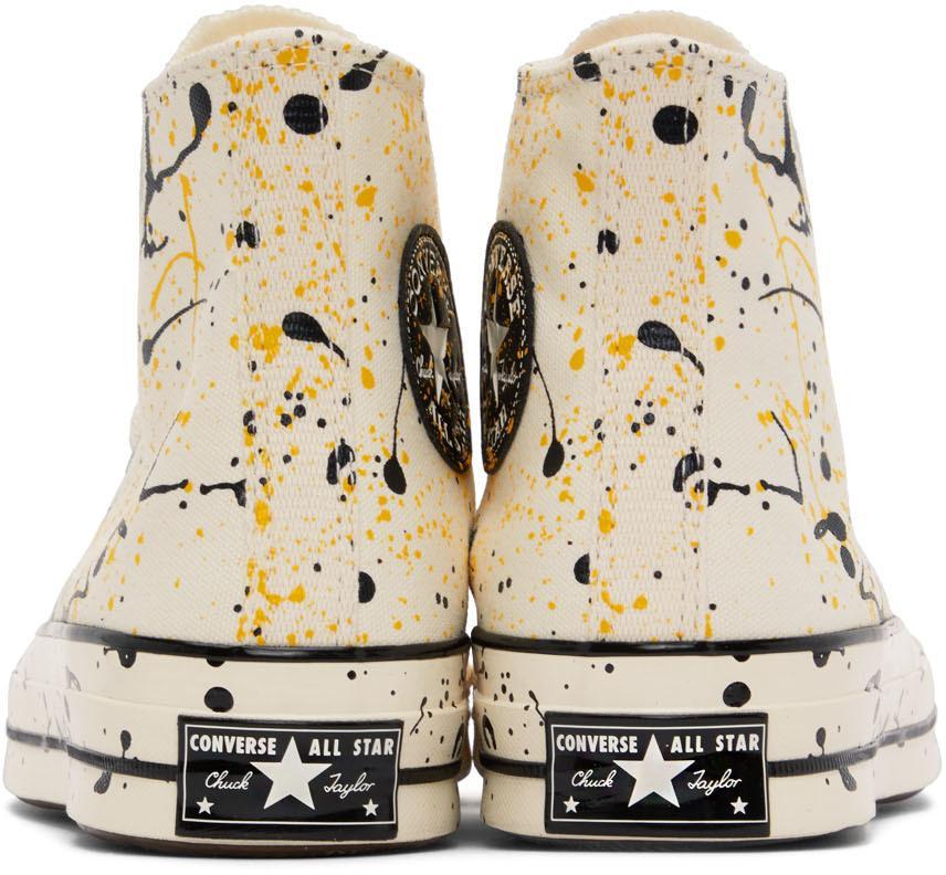 商品Converse|灰白色 Paint Splatter Chuck 70 高帮运动鞋,价格¥849,第4张图片详细描述