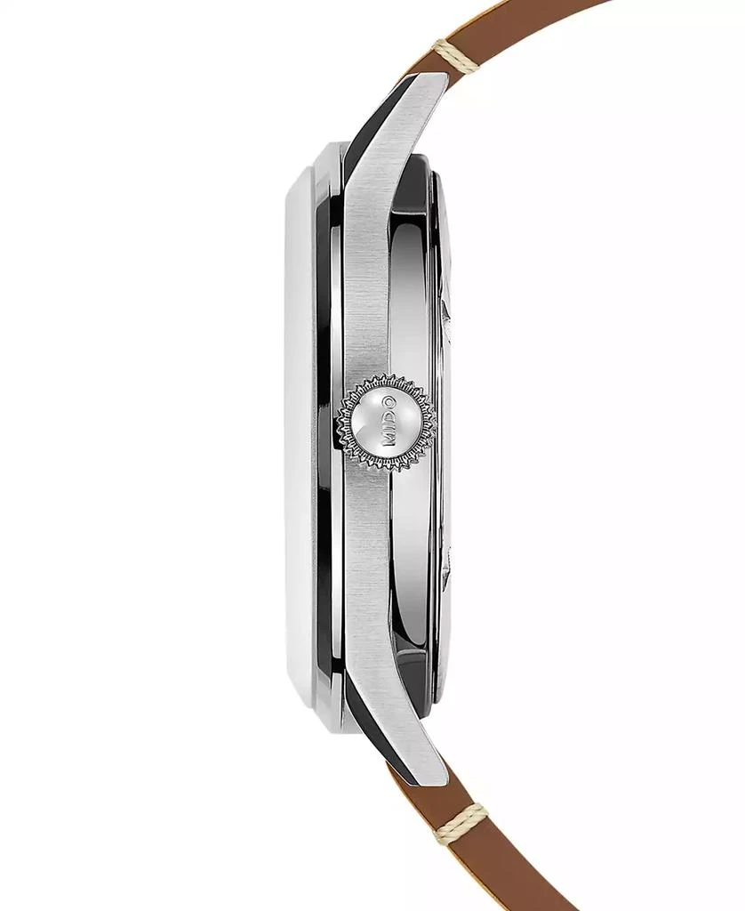 商品MIDO|Men's Swiss Automatic Multifort Patrimony Pulsometer Brown Leather Strap Watch 40mm,价格¥7267,第2张图片详细描述