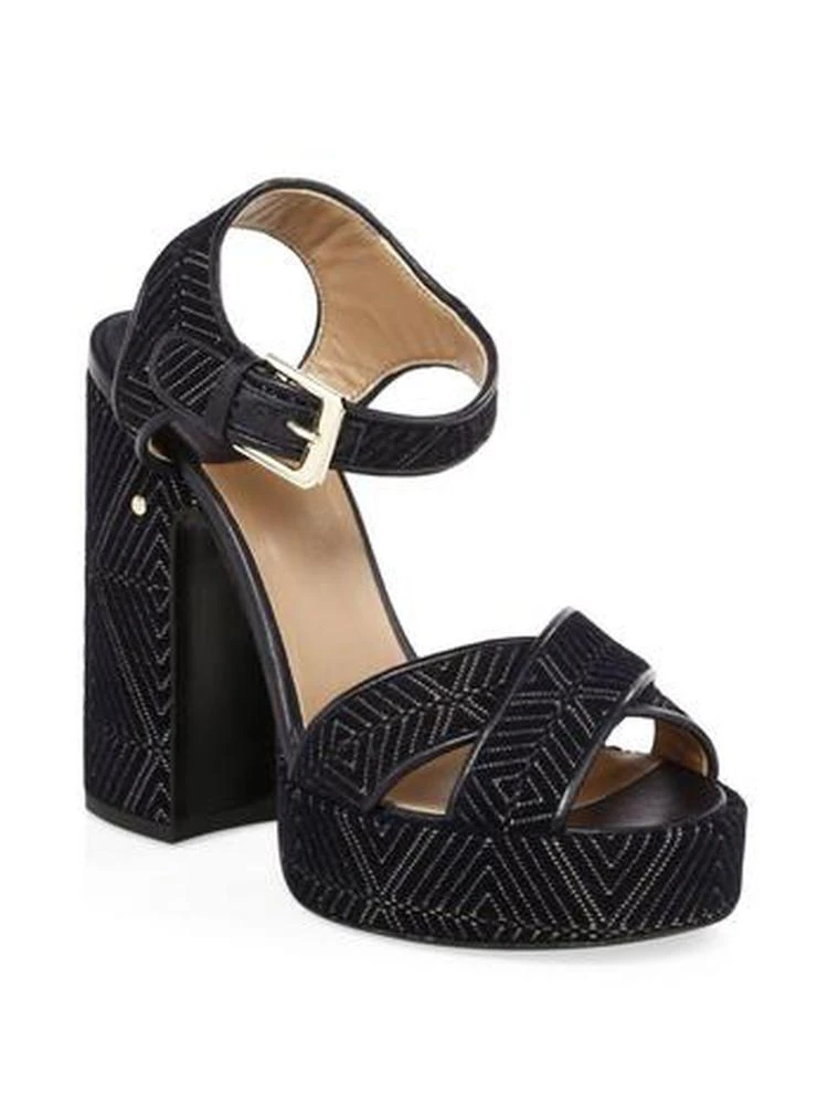 商品LAURENCE DACADE|Laurence Dacade - Rosange Velvet Platform Sandals,价格¥2138,第1张图片