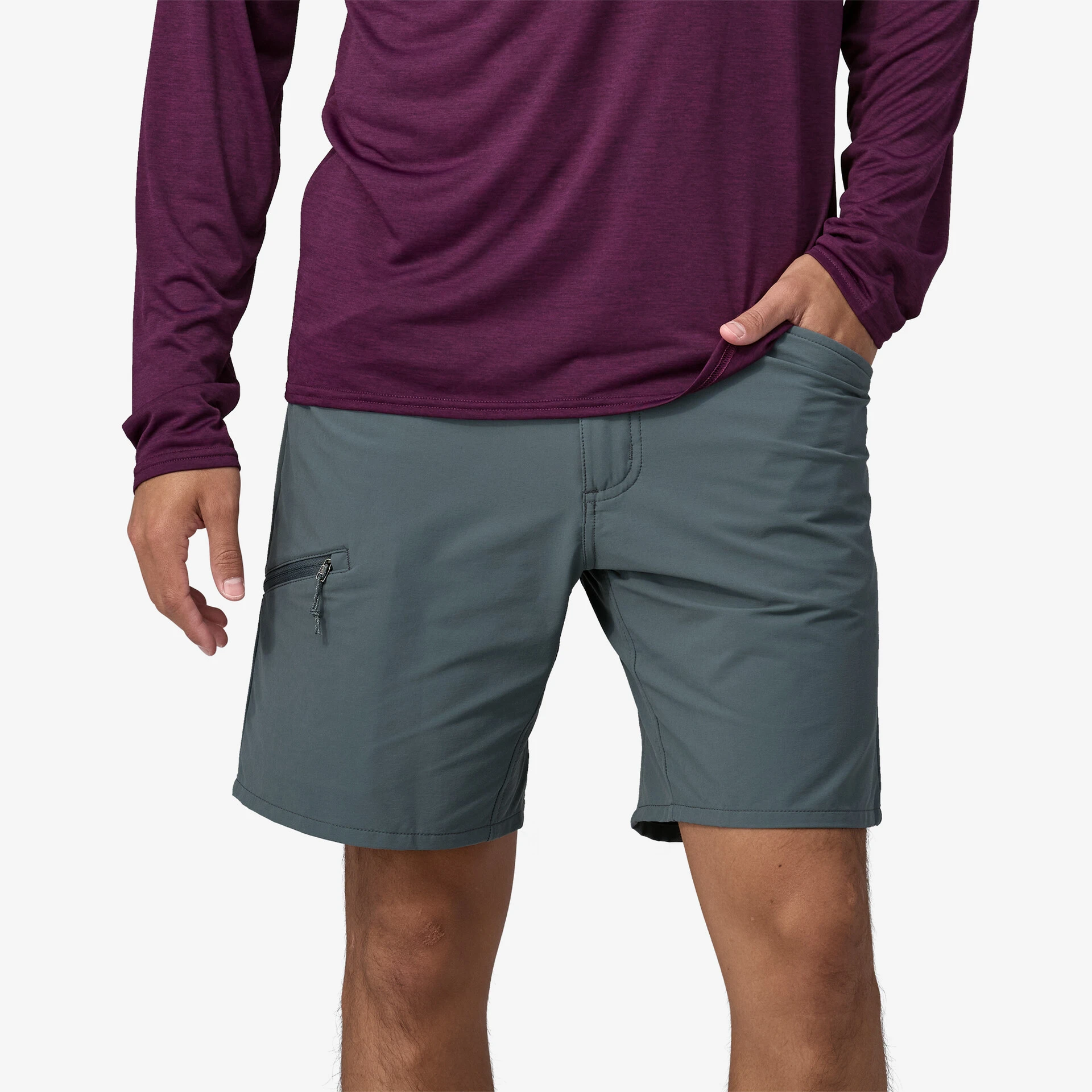 商品[国内直发] Patagonia|patagonia巴塔哥尼亚 Men's Quandary Shorts 纯色直筒带大口袋中腰8\"休闲短裤 男款,价格¥659,第6张图片详细描述