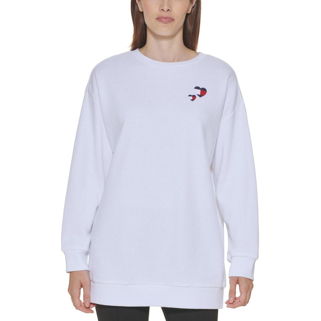 Tommy Hilfiger Womens Double Heart Logo Comfy Sweatshirt商品第2张图片规格展示