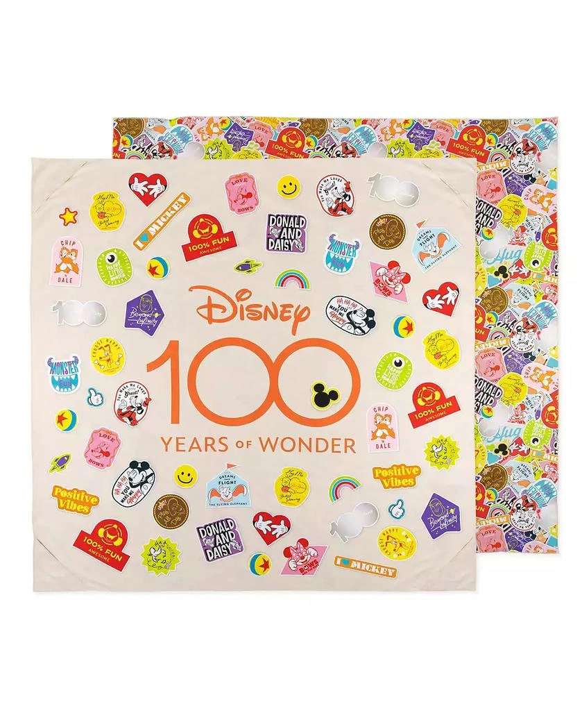 商品Bumkins|Baby Disney 100 Years Happy Faces Lightweight Roll and Go Blanket,价格¥279,第1张图片