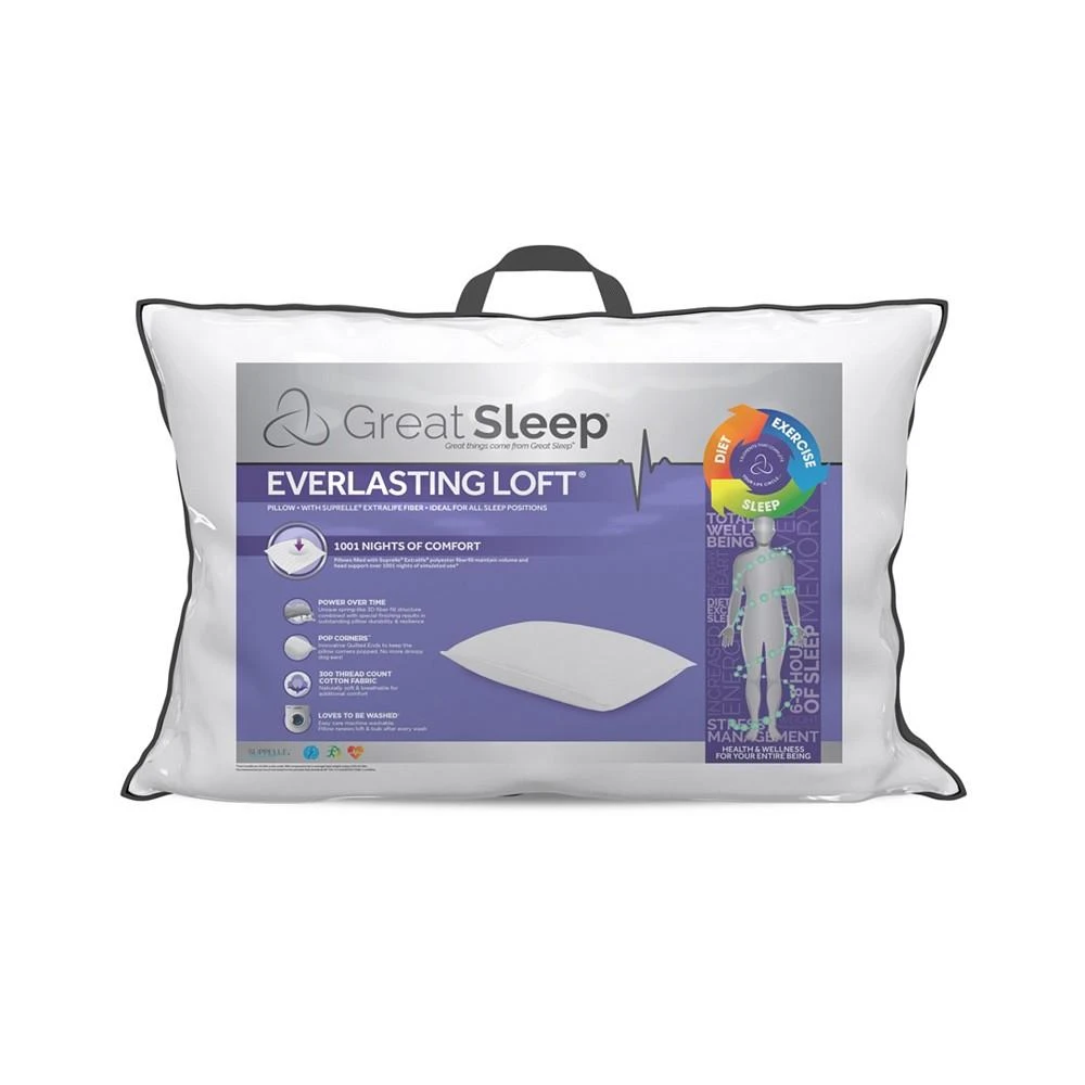 商品Great Sleep|Everlasting Loft with Suprelle® ExtraLife Fiber King Pillow,价格¥521,第1张图片