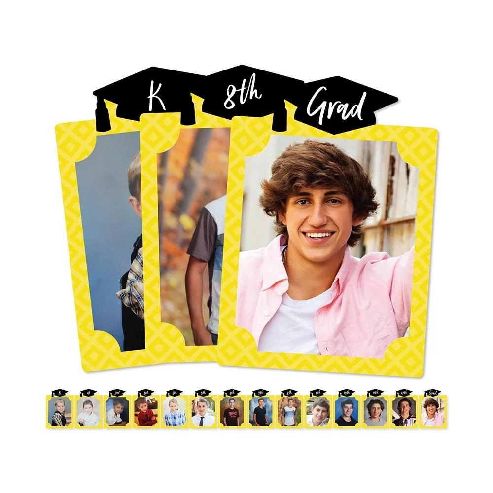 商品Big Dot of Happiness|Yellow Grad - Best is Yet to Come - 8 x 10 inches K-12 School Photo Holder - DIY Graduation Party Decor - Picturific Display,价格¥224,第1张图片