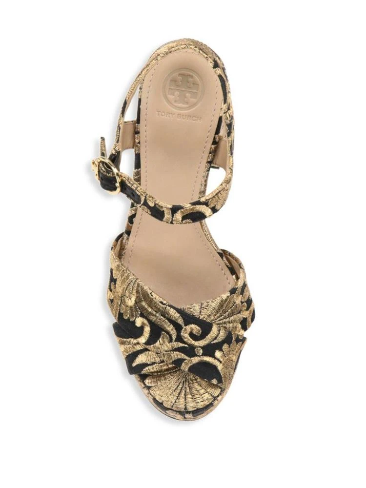 商品Tory Burch|Loretta Embroidered Platform Sandals,价格¥1195,第4张图片详细描述