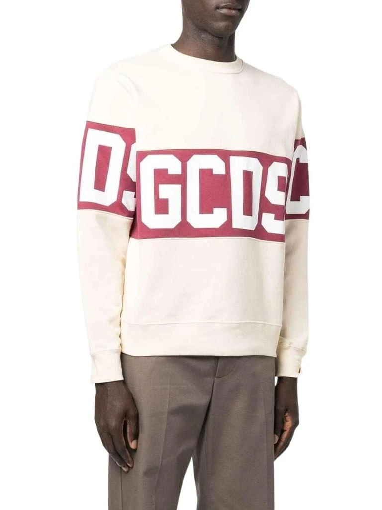 商品GCDS|Gcds men's beige cotton sweatshirt,价格¥2313,第2张图片详细描述