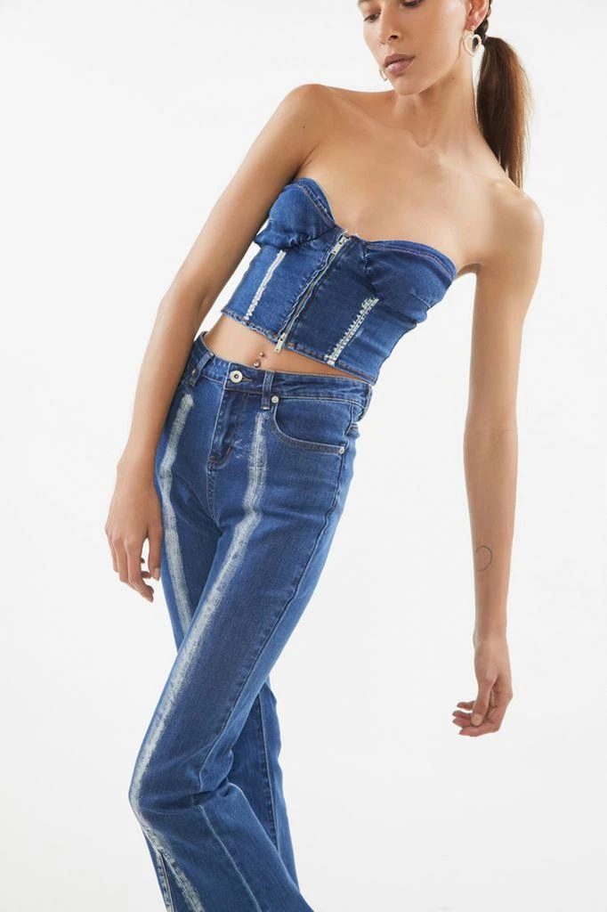 商品I.AM.GIA|I.AM.GIA Savannah Denim Strapless Bustier Top,价格¥390,第1张图片