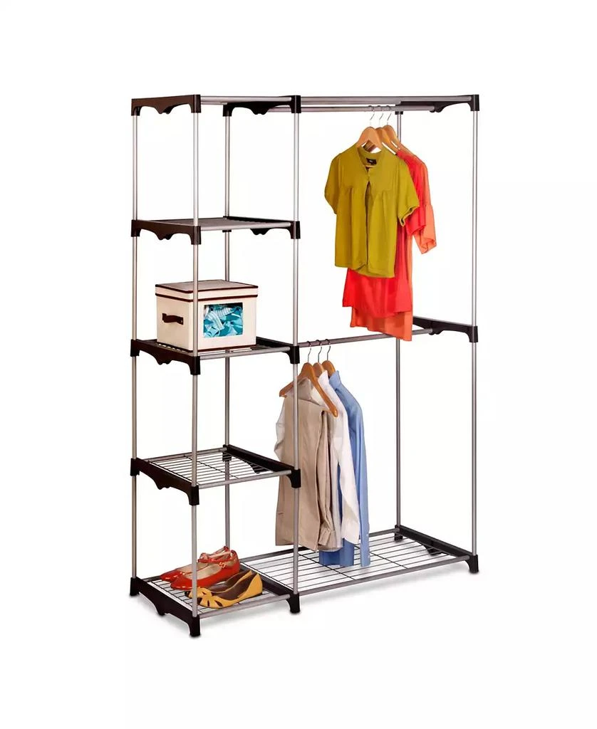 商品Honey Can Do|Double Rod Freestanding Closet,价格¥834,第2张图片详细描述