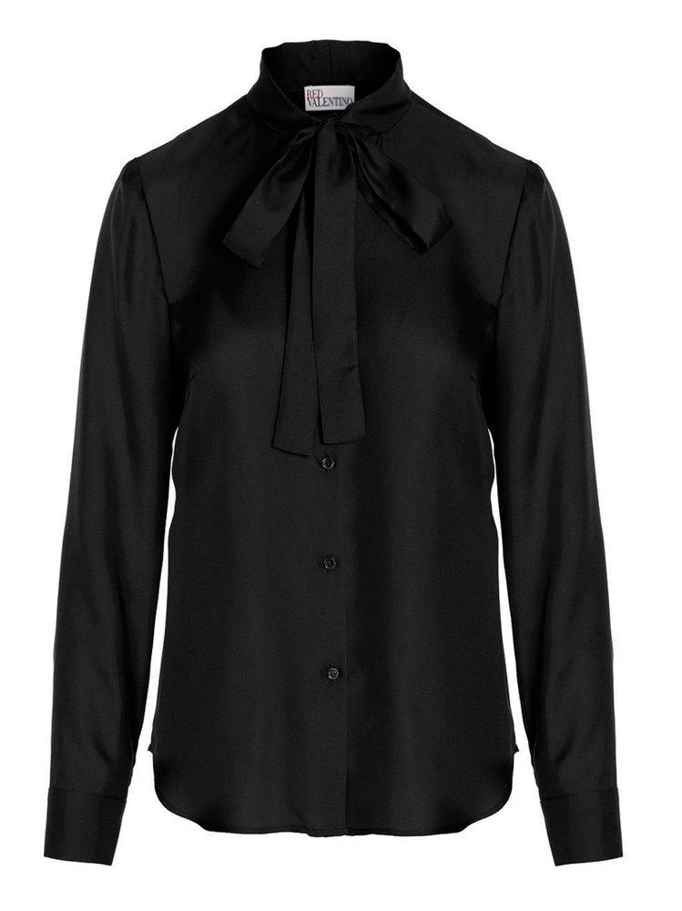 商品RED Valentino|REDValentino Tied Neck Long-Sleeved Shirt,价格¥1634,第1张图片
