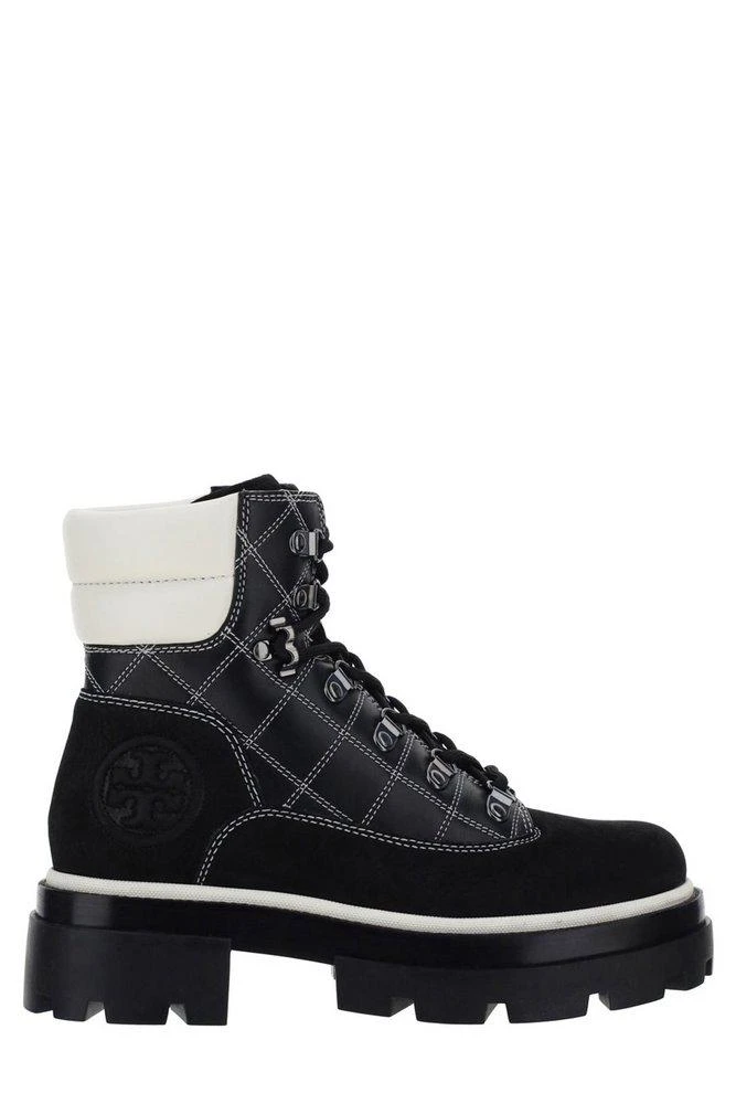 商品Tory Burch|Tory Burch Lug Miller Lace-Up Boots,价格¥2917,第1张图片