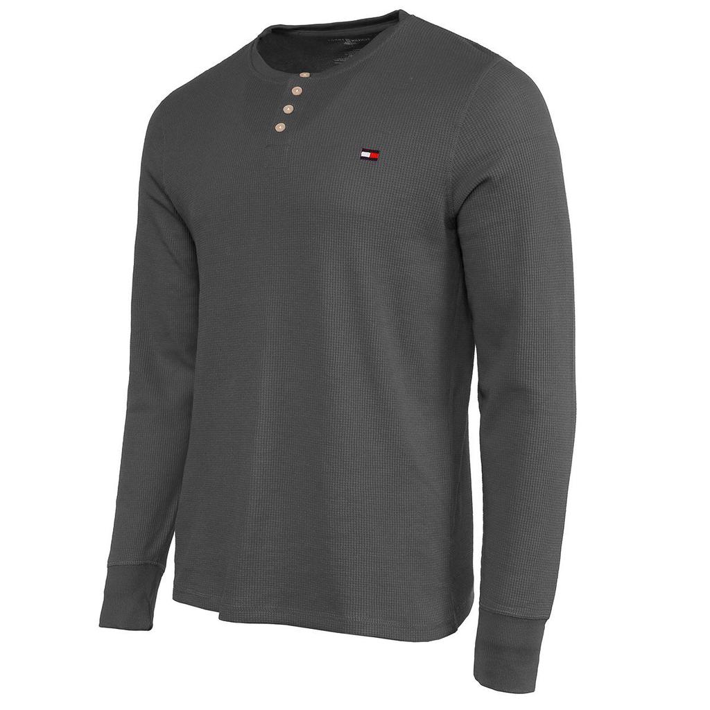 Tommy Hilfiger Men's Thermal 4 Button Long Sleeve Shirt商品第10张图片规格展示