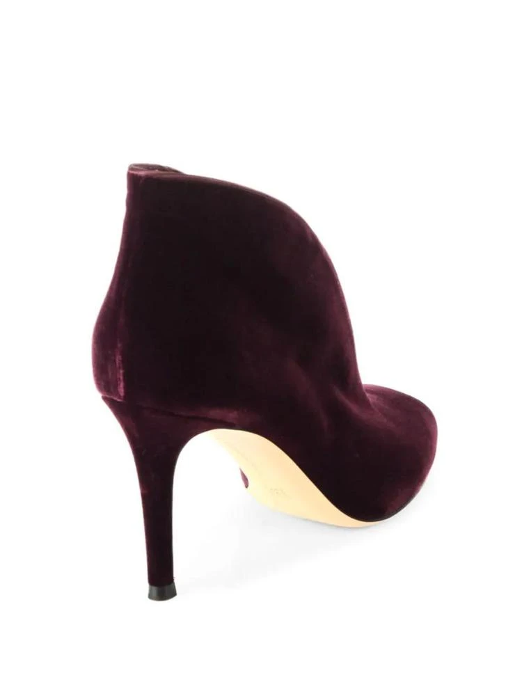 商品Gianvito Rossi|Velvet U Peep Toe Booties,价格¥3318,第2张图片详细描述