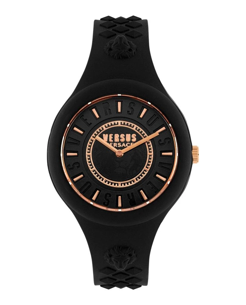 商品Versus Versace|Fire Island Indiglo Silicone Watch,价格¥601,第1张图片