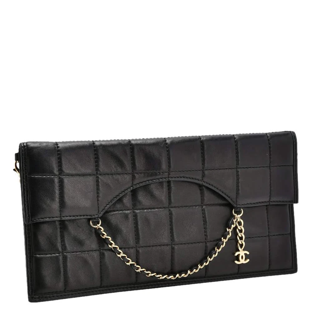 商品[二手商品] Chanel|Chanel Box Quilted Leather Fold Down Envelope Clutch Bag,价格¥22555,第1张图片