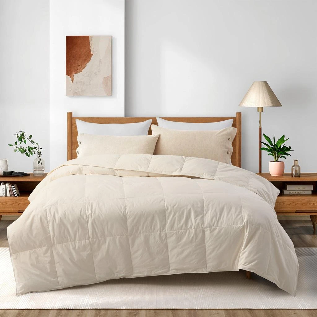 商品Peace Nest|Lightweight Organic Cotton Comforter Down Feather Fill, King or Queen Comforter,价格¥622,第2张图片详细描述