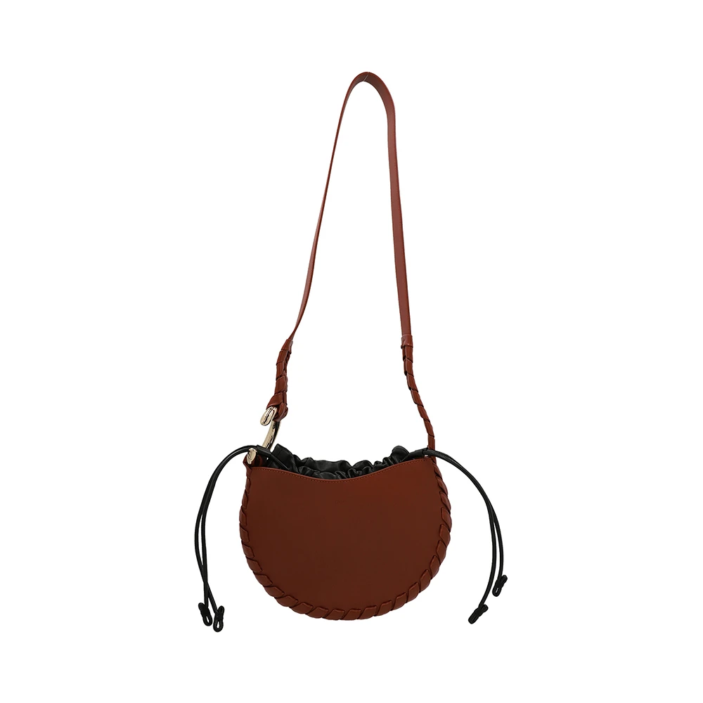 商品[国内直发] Chloé|CHLOE' 女士小号棕色皮革斜挎包 C22AS571-H95-27S,价格¥12550,第1张图片