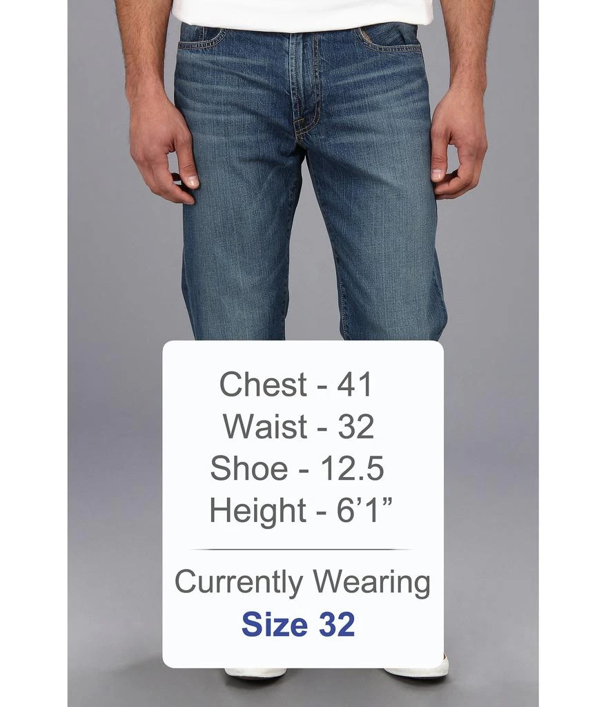 商品Lucky Brand|181 Relaxed 宽松直筒牛仔裤,价格¥334,第5张图片详细描述