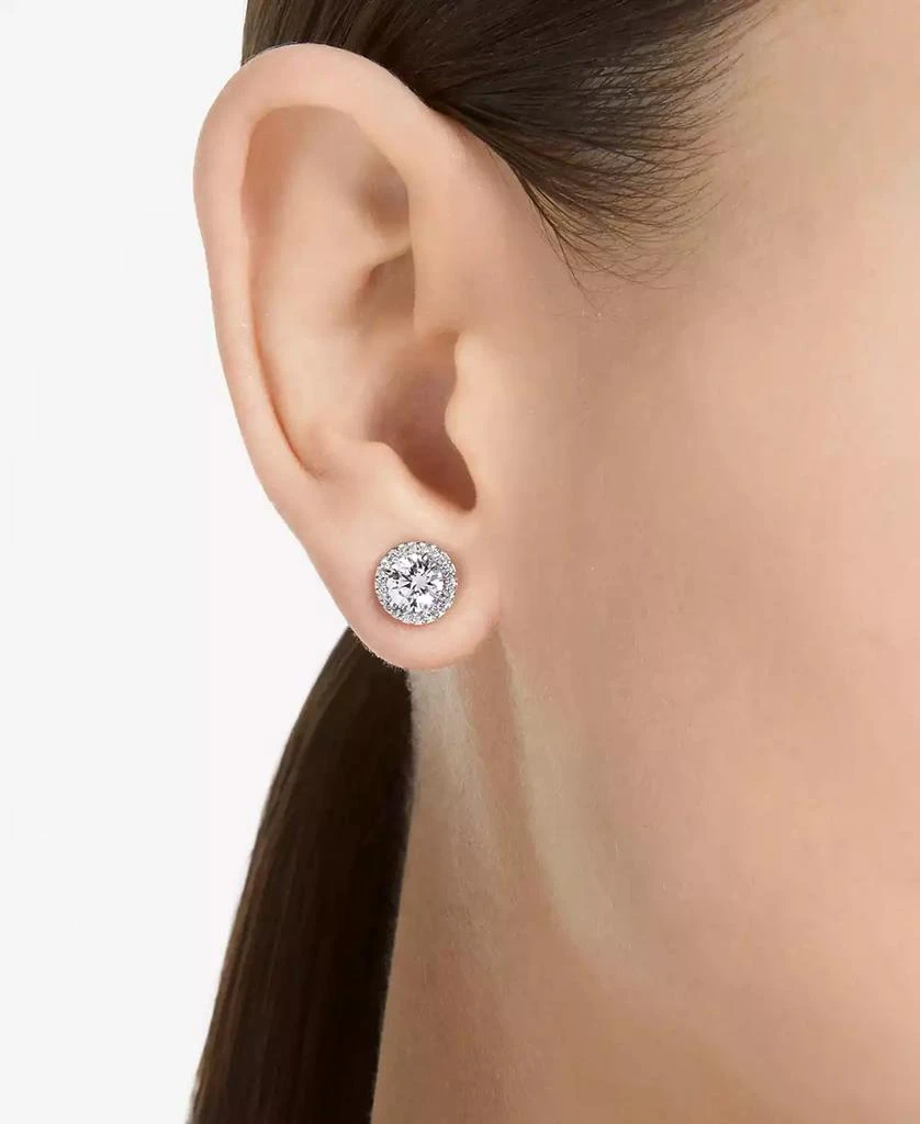 商品Swarovski|Silver-Tone Constella Pavé Button Earrings,价格¥883,第4张图片详细描述