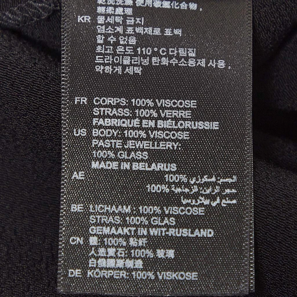 Sandro Black Black Crystal Embellished Crepe Tunic Dress L 商品