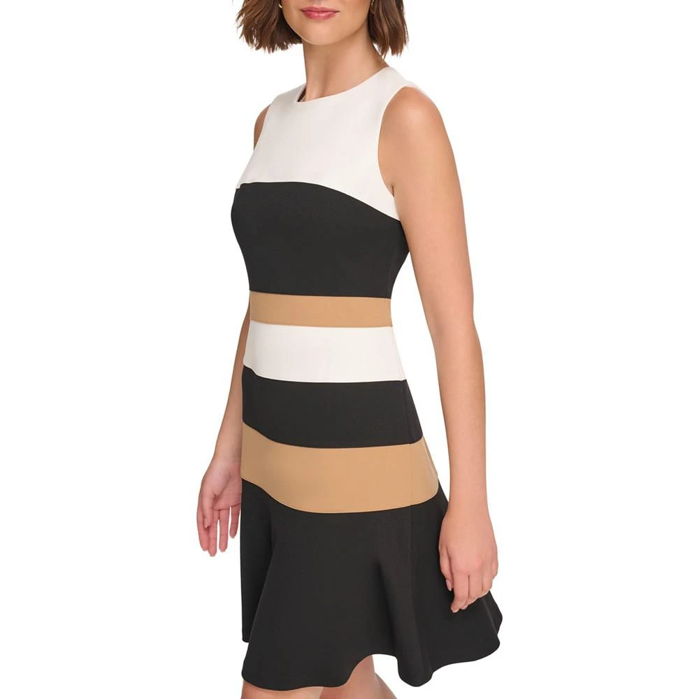 商品Tommy Hilfiger|Women's Colorblocked Scuba Crepe Sleeveless Dress,价格¥599,第4张图片详细描述