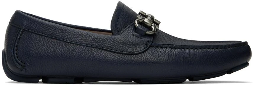 商品Salvatore Ferragamo|Navy Driver Loafers,价格¥2773,第1张图片