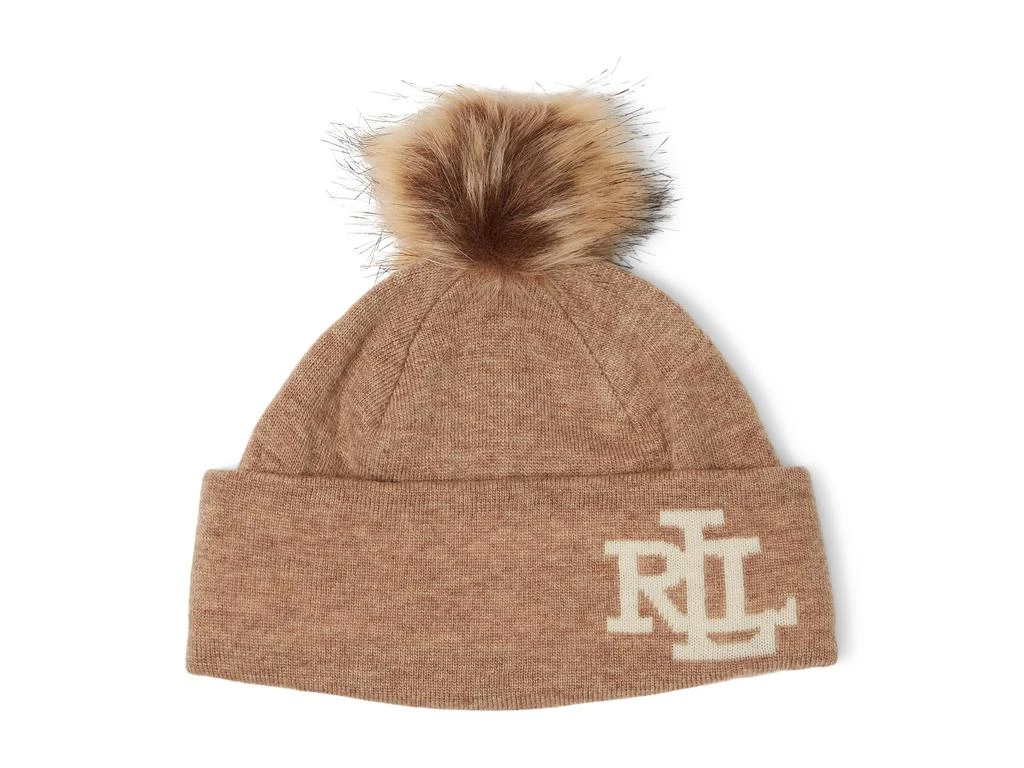 商品Ralph Lauren|Logo Cuff Hat with Pom,价格¥262,第1张图片详细描述