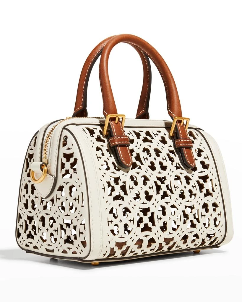 商品Tory Burch|Petite T Monogram Laser-Cut Barrel Top-Handle Bag,价格¥4618,第3张图片详细描述