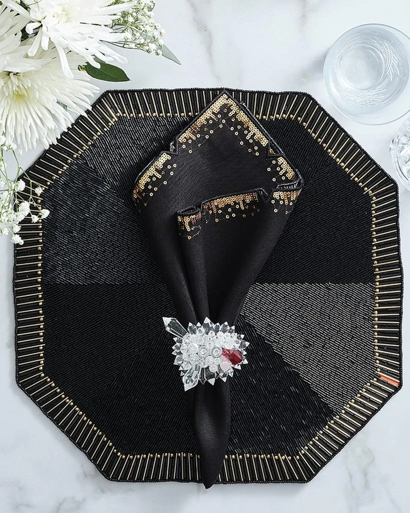 商品Baccarat x Kim Seybert|Louxor Placemat, Black,价格¥1242,第2张图片详细描述