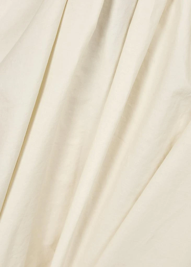 商品Mark Kenly Domino Tan|Dorea cream layered cotton-poplin dress,价格¥1958,第5张图片详细描述