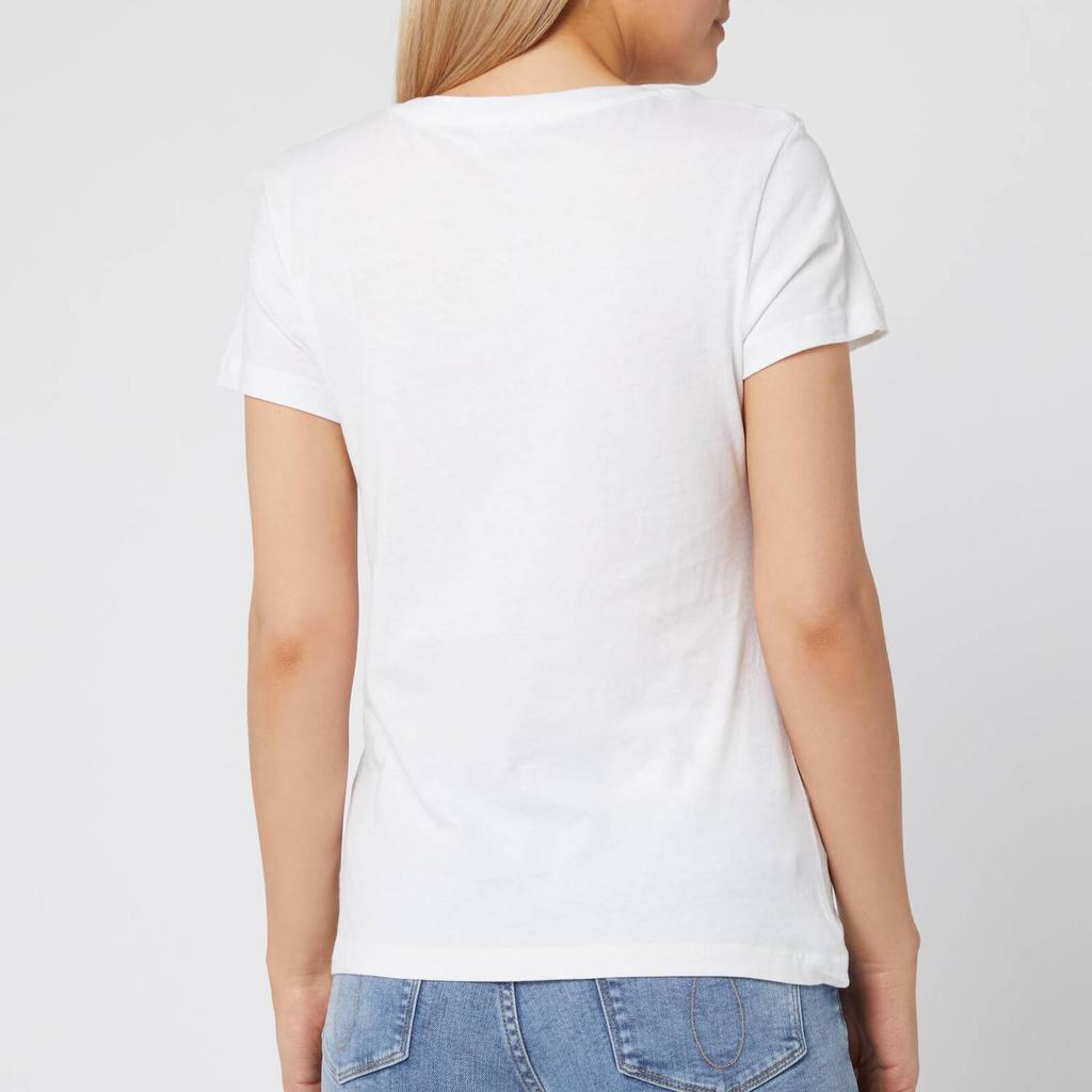 Calvin Klein Jeans Women's Institutional Logo Slim Fit T-Shirt - Bright White商品第2张图片规格展示