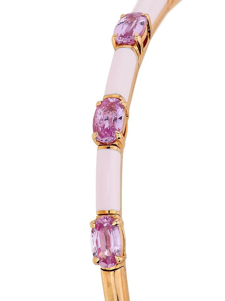 商品Etho Maria|18K Rose Gold, Pink Sapphire & Ceramic Cuff,价格¥46458,第4张图片详细描述