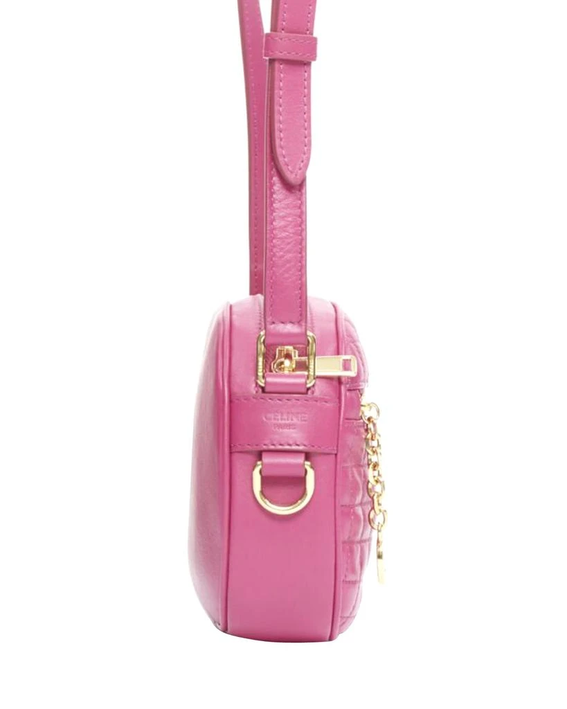 商品Celine|new CELINE Hedi Slimane 2019 C Charm pink quilted small crossbody camera bag,价格¥9841,第4张图片详细描述