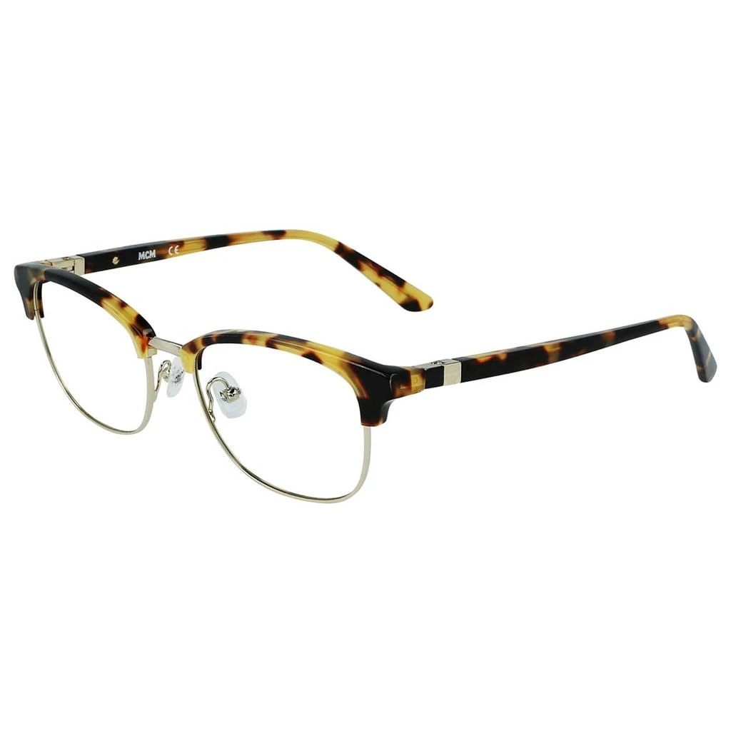 商品MCM|MCM Unisex Eyeglasses - Vintage Havana/Gold Rectangular Metal Frame | MCM2718 212,价格¥254,第1张图片