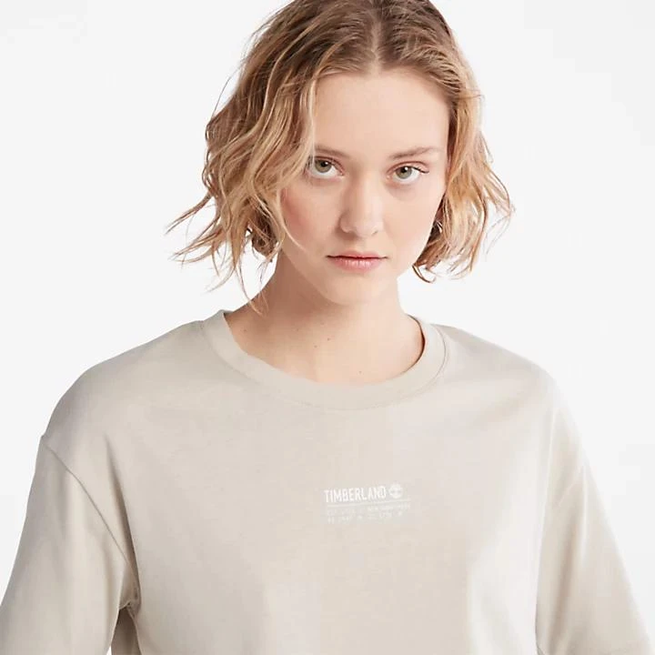 商品Timberland|T-Shirt with Tencel™ x Refibra™ Technology for Women in Grey,价格¥222,第5张图片详细描述