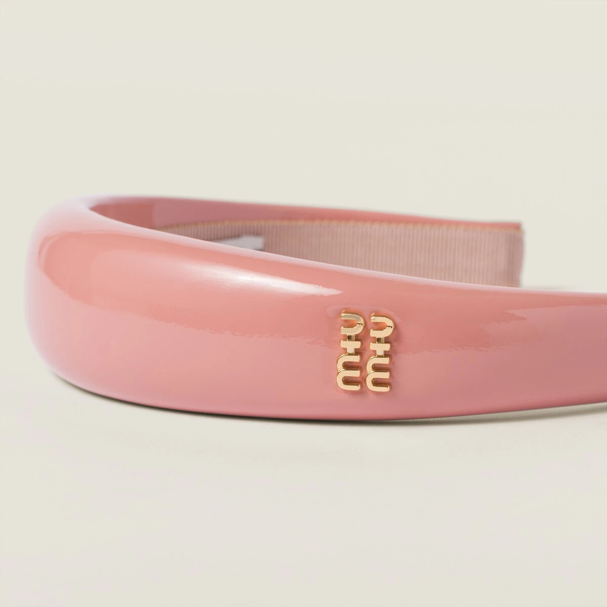 【预售】 缪缪 25春夏 女士 发夹 Bandeau en cuir verni 5IH025_069_F0D61  商品