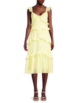 商品Lush|​Ruffle Tiered Midi Dress,价格¥298,第1张图片