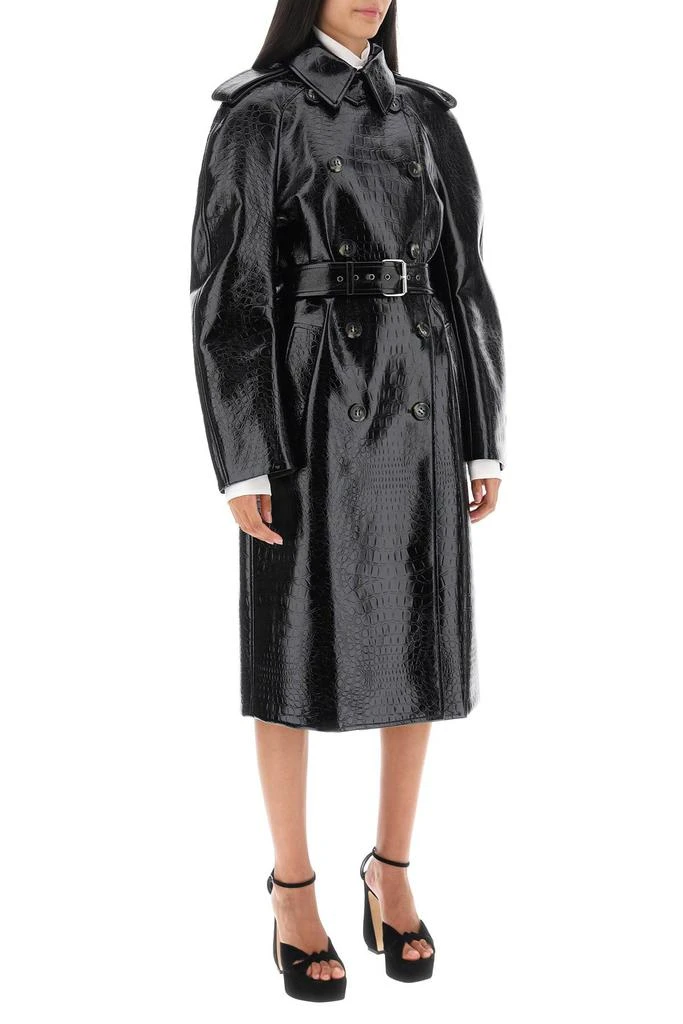 商品Max Mara|'faggi' crocodile-effect vinyl trench coat,价格¥2843,第2张图片详细描述