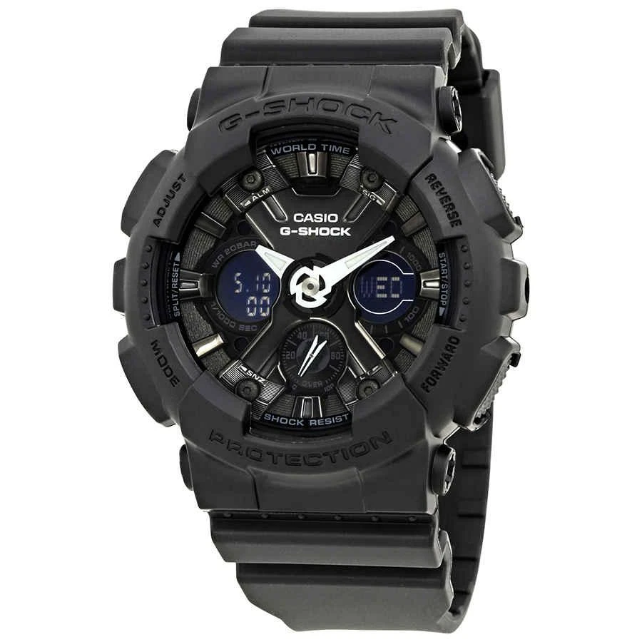 商品Casio|G-Shock Black Dial Resin Ladies Watch GMA-S120MF-1ACR,价格¥566,第1张图片