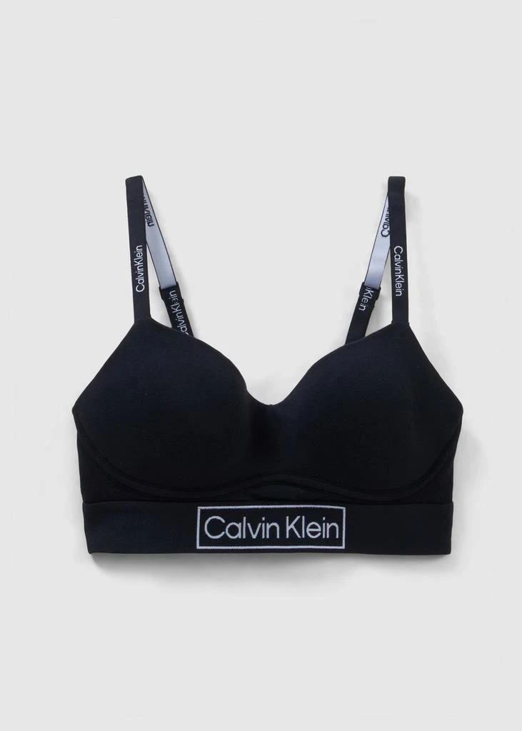 商品Calvin Klein|Calvin Klein Womens Underwear Reimagined Heritage Lightly Lined Bra In Black,价格¥366,第1张图片
