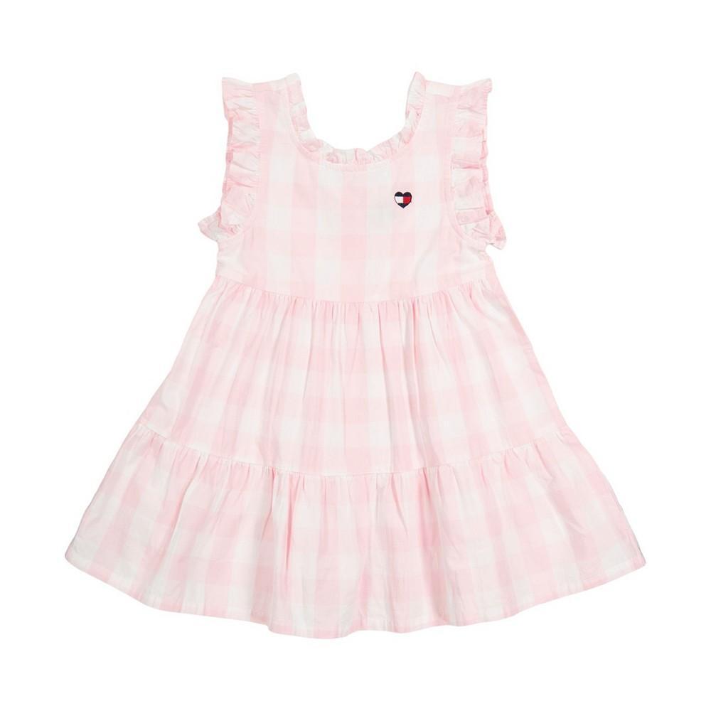商品Tommy Hilfiger|Baby Girls Ruffle-Trim Gingham Dress,价格¥224,第1张图片