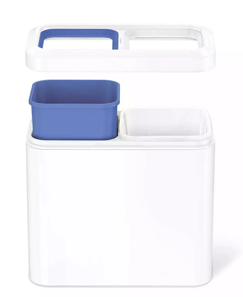 商品simplehuman|20 Litre Dual Compartment Slim Open Can,价格¥615,第2张图片详细描述