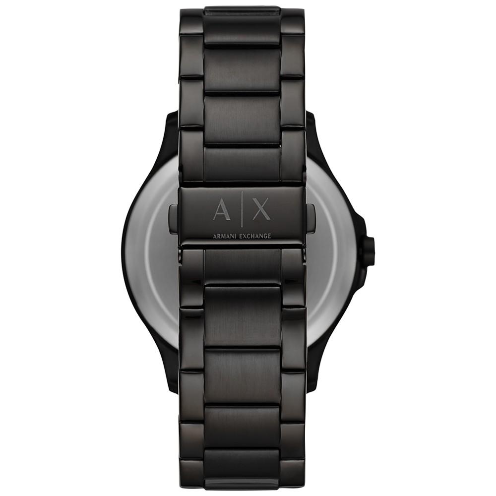 Men's Black Stainless Steel Bracelet Watch 46mm商品第3张图片规格展示