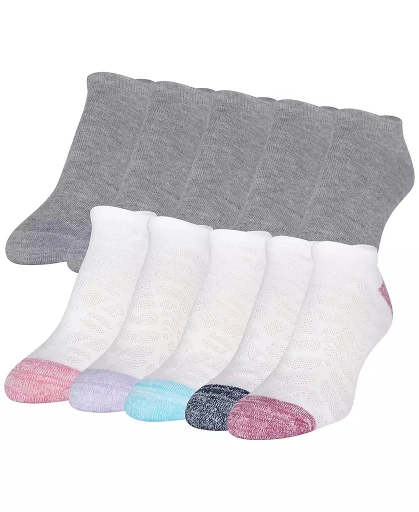 商品Gold Toe|Women's 10-Pack Casual Cushion Heel And Toe With Mesh No-Show Socks,价格¥151,第1张图片