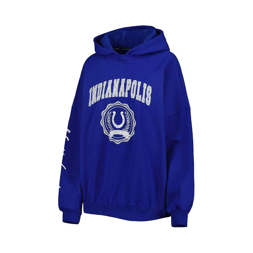 商品Tommy Hilfiger|Women's Royal Indianapolis Colts Becca Drop Shoulder Pullover Hoodie,价格¥505,第4张图片详细描述