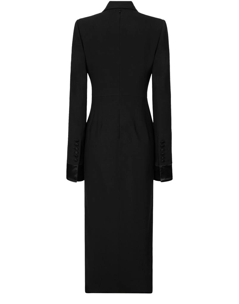 商品Dolce & Gabbana|弹力羊毛长袍式中长披风连�衣裙,价格¥26814,第4张图片详细描述