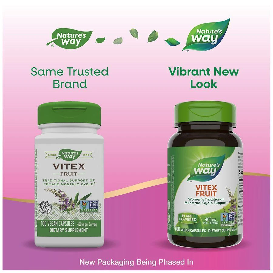 商品Nature's Way|Vitex Fruit Vegetarian Capsules,价格¥67,第5张图片详细描述