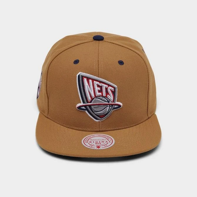 商品Mitchell and Ness|Mitchell & Ness New Jersey Nets NBA Wheat Hardwood Classics Snapback Hat,价格¥112,第3张图片详细描述