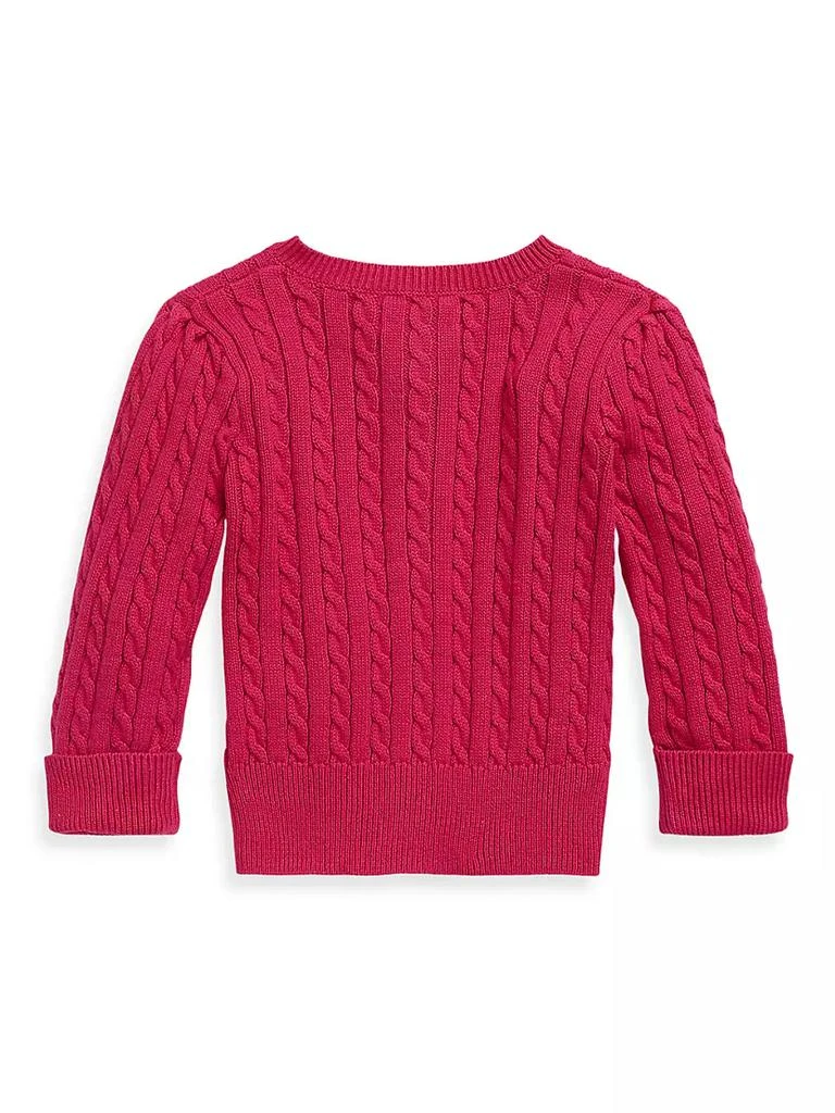 商品Ralph Lauren|Baby Girl's Mini Cable-Knit Cardigan,价格¥371,第3张图片详细描述